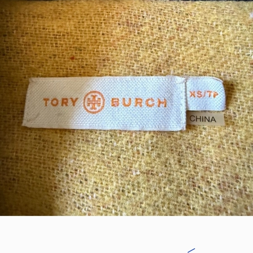 Tory Burch Colorblock Cheval Pea Coat - Picture 3 of 6